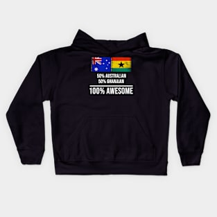 50% Australian 50% Ghanaian 100% Awesome - Gift for Ghanaian Heritage From Ghana Kids Hoodie